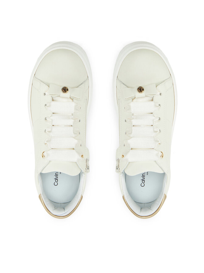 Calvin Klein Jeans Сникърси Calvin Klein Jeans Low Cut Lace-Up Sneaker V4A9-83047-0214 S Бял