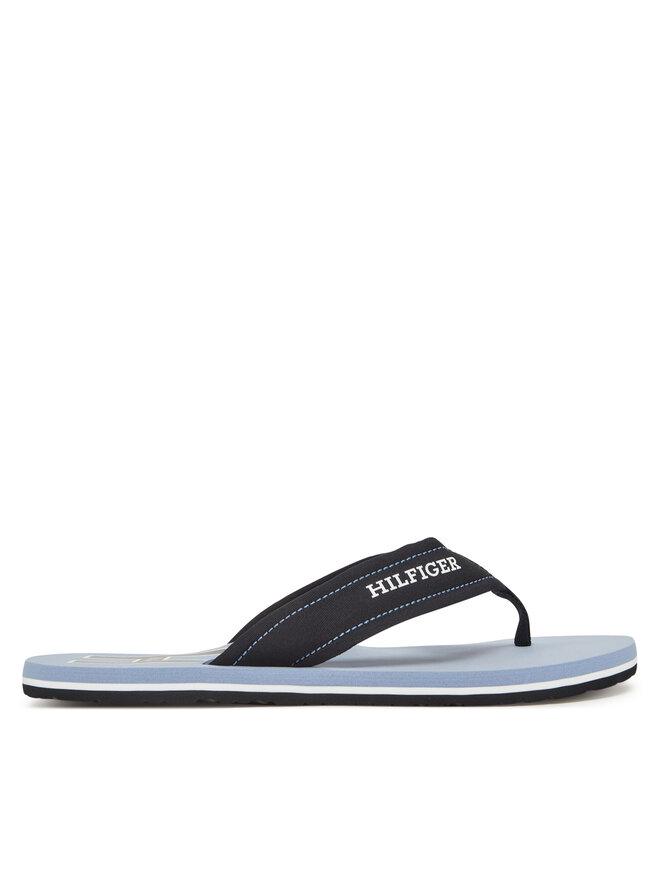 Tommy Hilfiger Žabky Tommy Hilfiger Hilfiger H Padded Beach Sandal FM0FM05536 Tmavomodrá