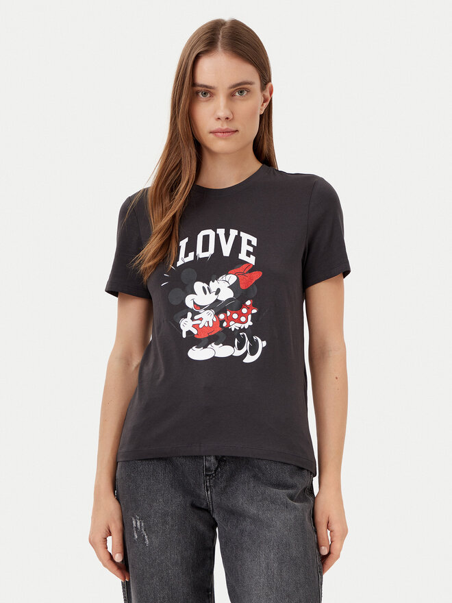 ONLY ONLY Marškinėliai Mickey 15317991 Juoda Regular Fit