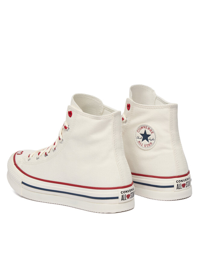 Converse Кеди Converse Chuck Taylor All Star Lift Platform Hearts A19062C Écru