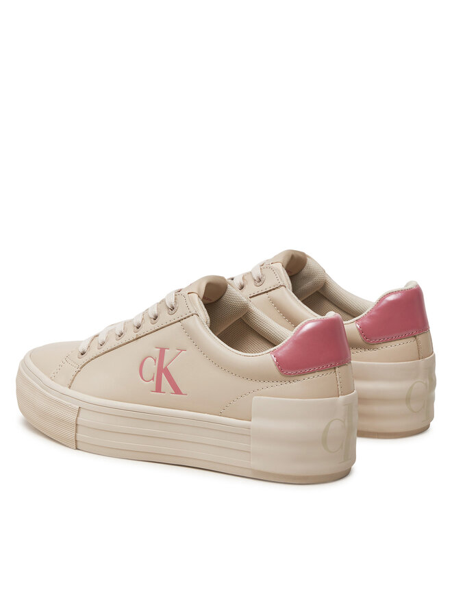 Calvin Klein Jeans Zapatillas Calvin Klein Jeans Vulc Flatform YW0YW01613 Écru