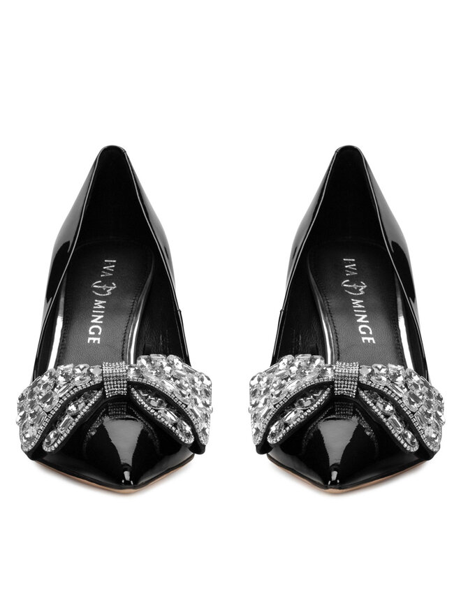Eva Minge Pantofi cu toc subțire Eva Minge SARA-V1278-388-2 Negru