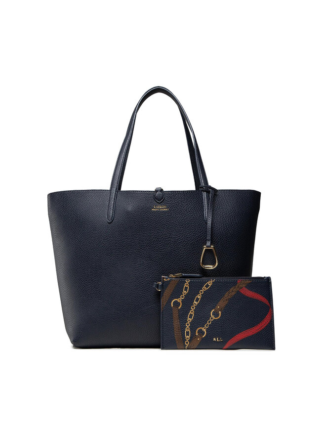 Sac a main Lauren Ralph Lauren Rvrsble Tote 431795329017 Bleu marine chaussures