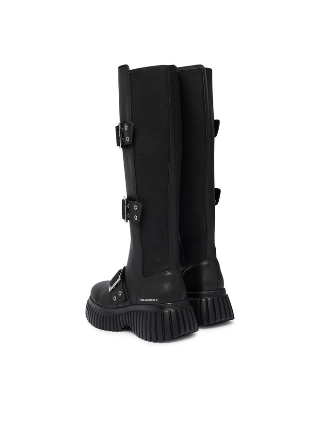 KARL LAGERFELD Stiefel KARL LAGERFELD Kreeper Wedge KL44490 Schwarz