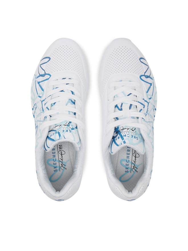 Skechers Sneakersy Skechers Uno - Spread the Love 155507/WBL Bílá
