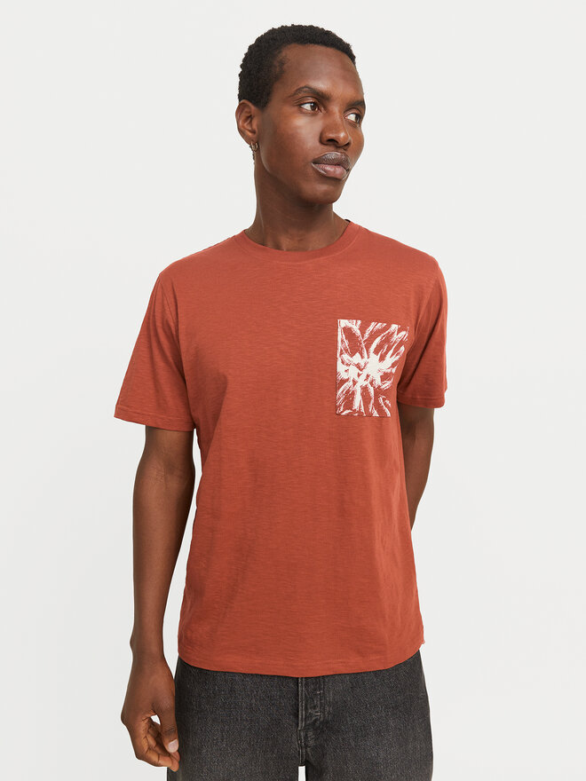 Jack&Jones Jack&Jones Majica Split 12272995 Rjava Regular Fit