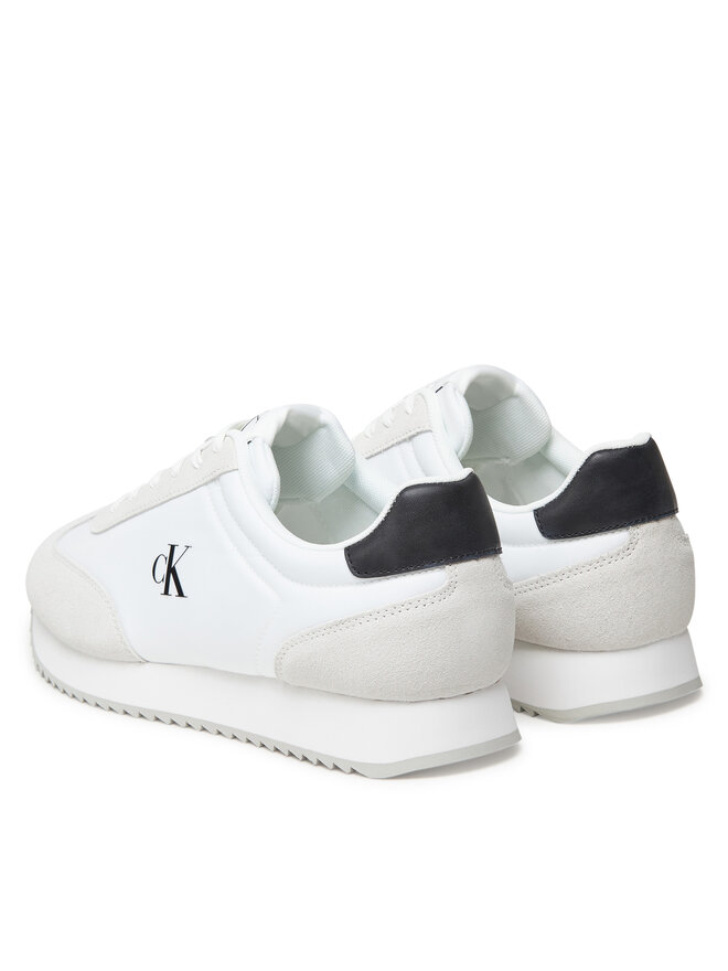 Calvin Klein Jeans Снікерcи Calvin Klein Jeans Retro Runner Lace Up Ny-Su YM0YM01325 Білий