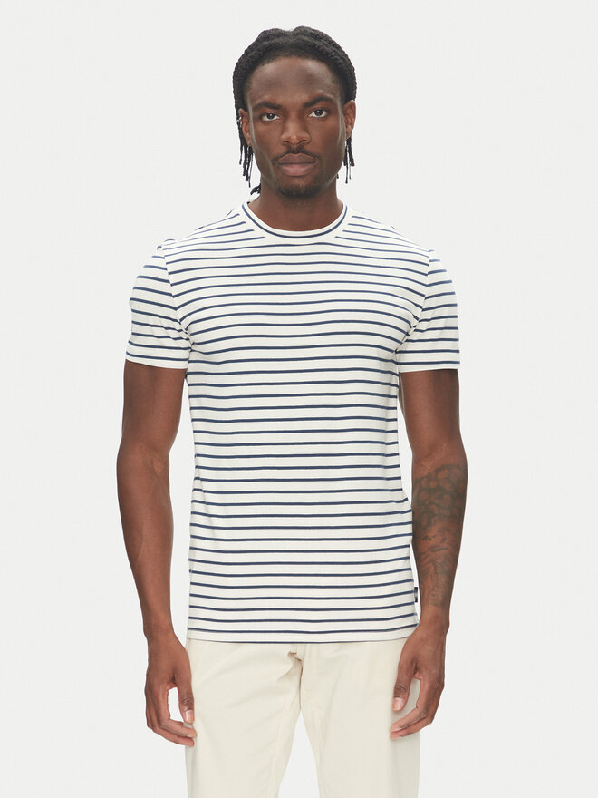 Mustang Mustang T-Shirt Allen 1016496 Dunkelblau Regular Fit