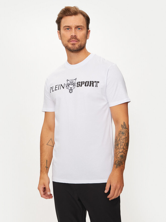 Plein Sport Plein Sport T-Shirt AADC MTK7197 SJY001N Weiß Regular Fit