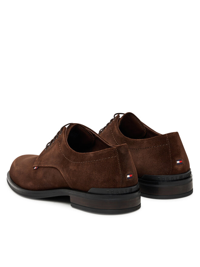 Tommy Hilfiger Halbschuhe Tommy Hilfiger Corporate Derby FM0FM05582 Braun