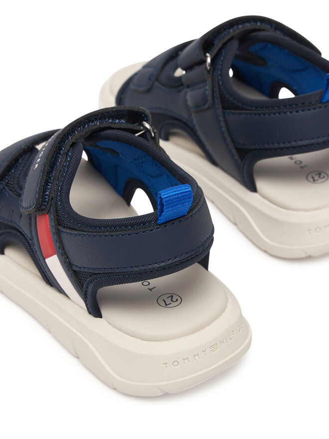 Tommy Hilfiger Sandalen Tommy Hilfiger Velcro Sandal T1B2-34386-1591 Dunkelblau