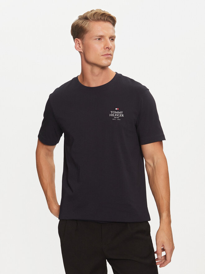 Tommy Hilfiger Tommy Hilfiger Póló MW0MW36500 Sötétkék Regular Fit