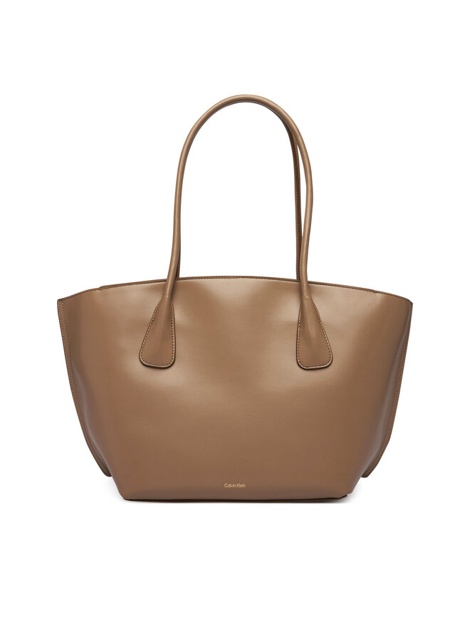 Calvin Klein Handtasche Calvin Klein Ck Medium Dome Tot LV04F3344G Beige
