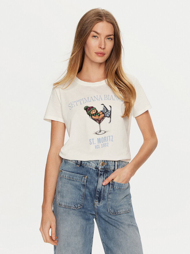 ViCOLO ViCOLO Футболка RS0056 Écru Regular Fit