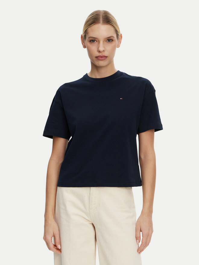 Tommy Hilfiger Tommy Hilfiger Póló UW0UW05763 Sötétkék Regular Fit