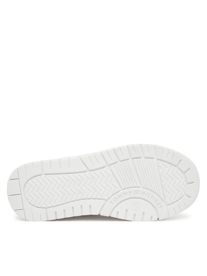 Tommy Hilfiger Snīkeri Tommy Hilfiger Low Cut Lace Up Sneaker T3X9-34091-1355 S Balts