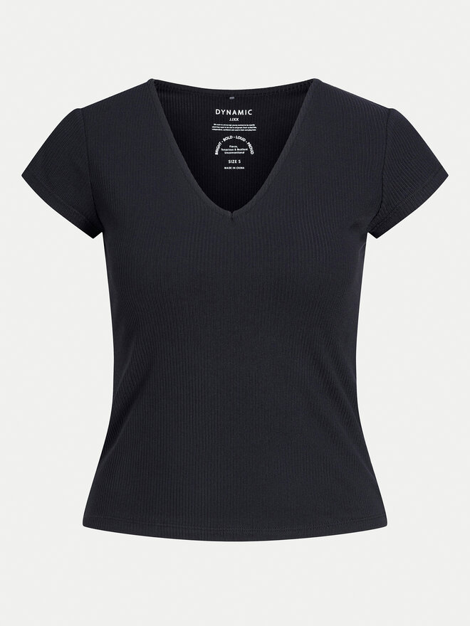 JJXX JJXX T-Shirt Hayden 12249361 Schwarz Slim Fit