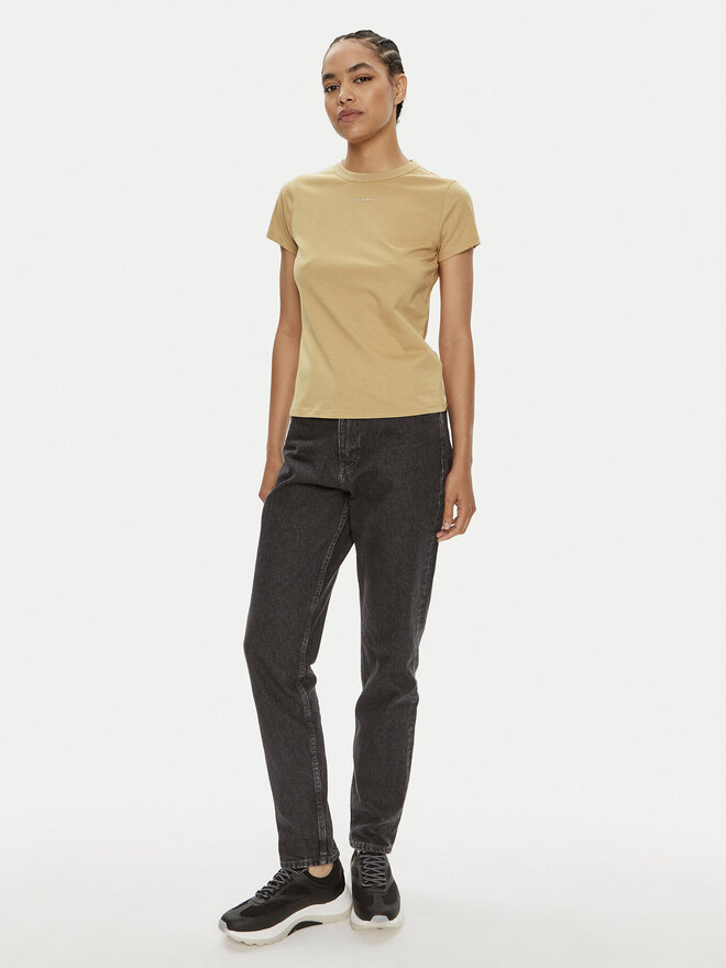 Calvin Klein Calvin Klein Camiseta Nano Logo K20K207212 Beis Slim Fit