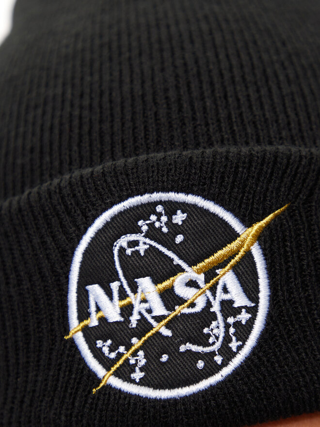 Alpha Industries Čepice Alpha Industries Nasa Beanie 198948 Černá