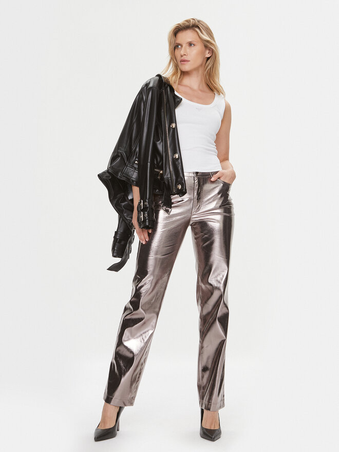 Guess Guess Τοπ W3YP68 KA0H1 Λευκό Slim Fit