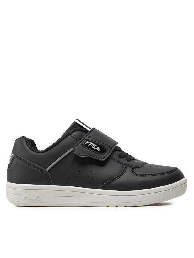 Black fila shoes for kids discount