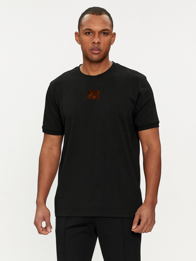 HUGO Hugo T-Shirt Diragolino_V 50501005 Schwarz Regular Fit