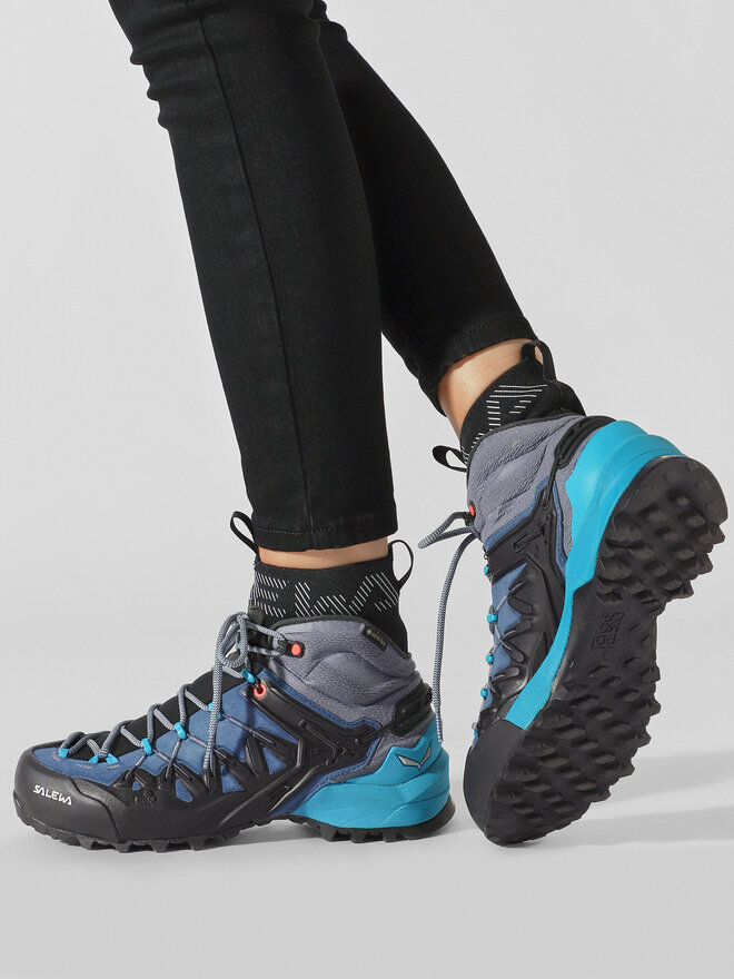 Salewa Παπούτσια πεζοπορίας Salewa Ws Wildfire Edge Mid Gtx GORE-TEX 61351-8975 Μπλε
