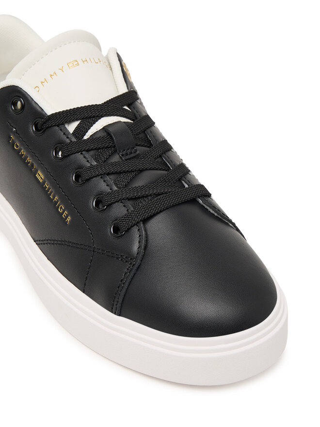 Tommy Hilfiger Sneakers Tommy Hilfiger Th Feminine Cupsole Leather FW0FW09105 Schwarz