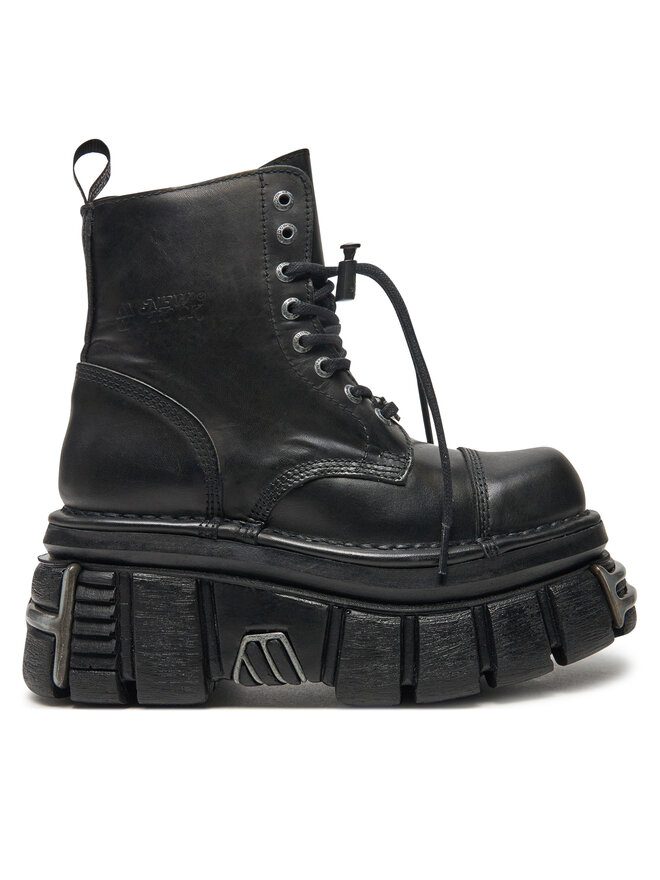 NEW ROCK Bakancs NEW ROCK M-NEWMILI083-S37 Fekete