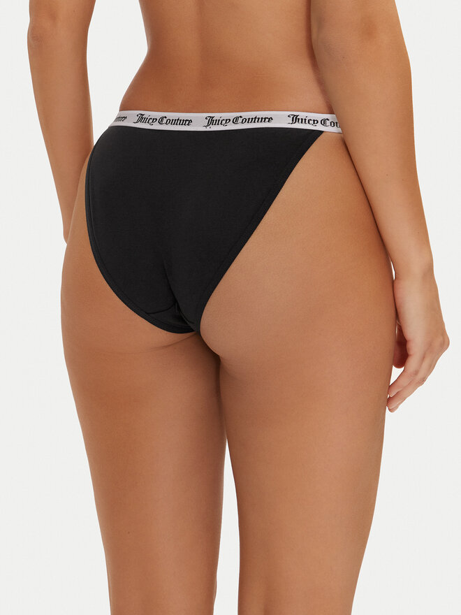 Juicy Couture Juicy Couture 3 db klasszikus alsó Diddy JCLBR224572 Fekete