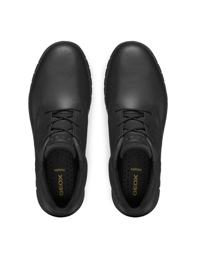 Geox Schnürschuhe Geox U Flextride U66MYC 09B11 C9999 Schwarz