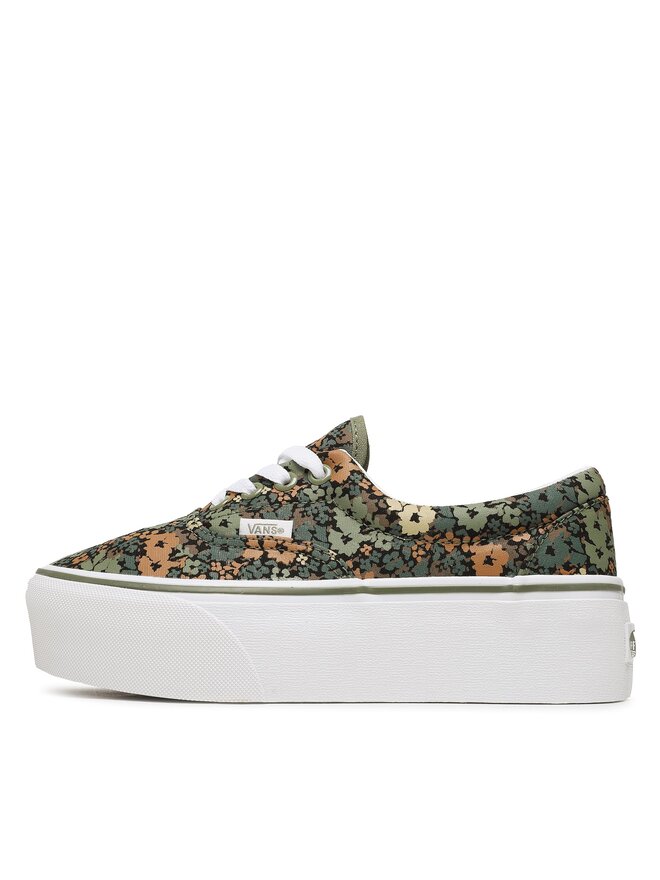 Sneakers aus Stoff Vans Era Stackform VN0A5JLZZBF1 Grün | eschuhe.de