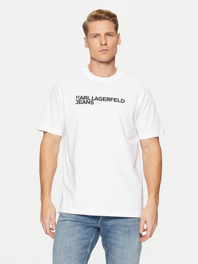 Karl Lagerfeld Jeans Karl Lagerfeld Jeans Camiseta A1M17002 Blanco Regular Fit