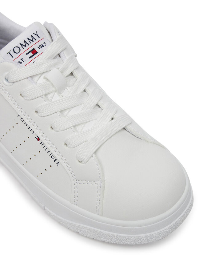 Tommy Hilfiger Сникърси Tommy Hilfiger Low Cut Lace-Up Sneaker T3X9-33856-1355 M Бял