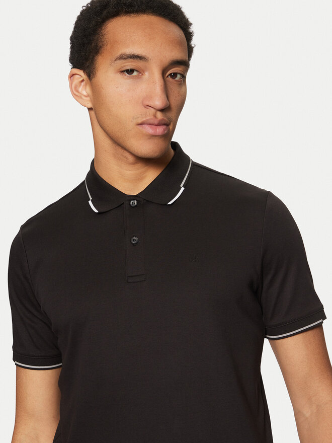 Calvin Klein Calvin Klein Polo marškinėliai K10K114130 Juoda Regular Fit
