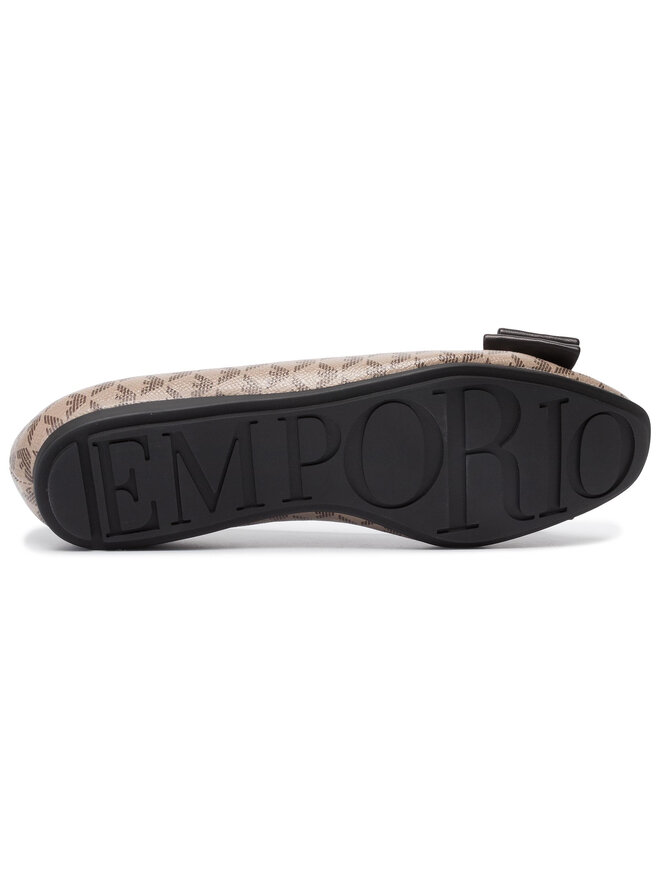 Emporio Armani Балетки Emporio Armani X3D236 XM069 R552 Коричневий