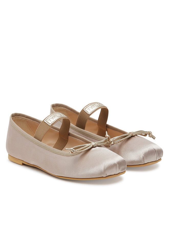 TWINSET Baleríny TWINSET 251GCJ022 M Zlatá