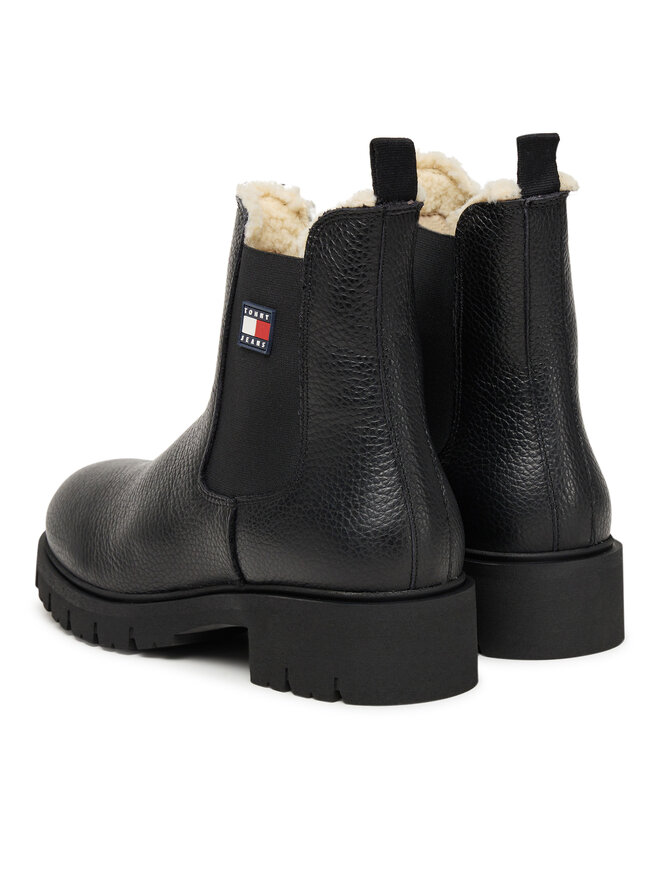 Tommy Jeans Klassische Stiefeletten Tommy Jeans Tjw Chelsea Boot Wl EN0EN02826 Schwarz