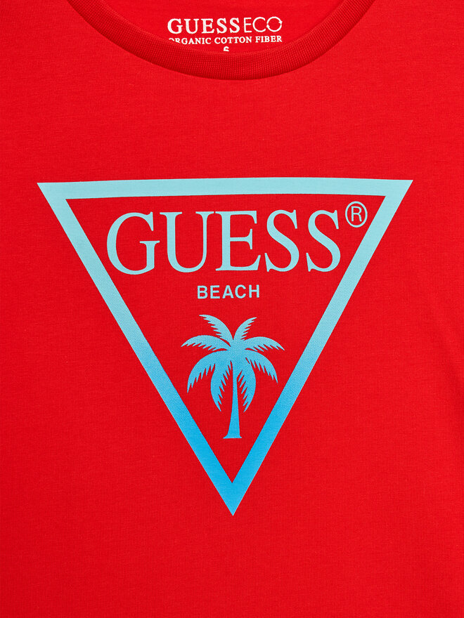 Guess Guess Marškinėliai L4GI33 J1311 Raudona Regular Fit