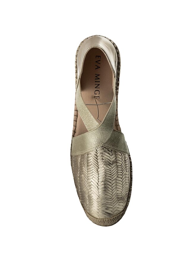 Eva Minge Espadrilky Eva Minge Cambre 3M 18MJ1372398ES Zlatá