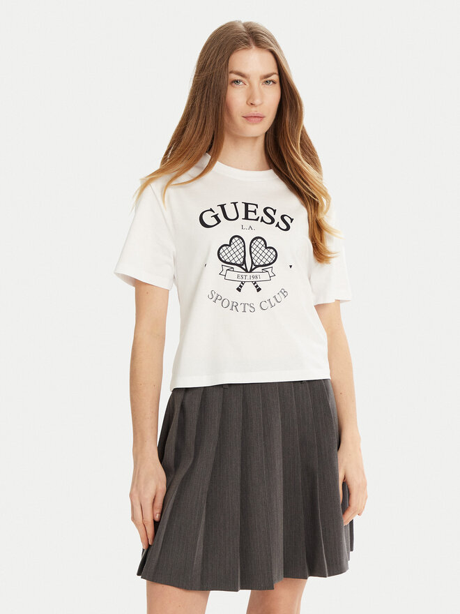 Guess Guess Marškinėliai V5GI04 I3Z14 Balta Regular Fit