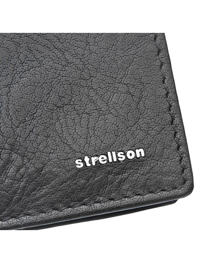 Strellson Голям мъжки портфейл Strellson Billfold H8 4010001301 Черен