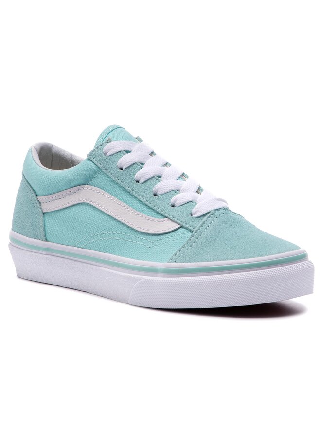 Vans old skool blue tint top