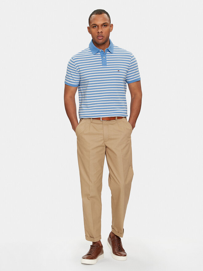 Tommy Hilfiger Tommy Hilfiger Поло 1985 MW0MW17770 Голубий Regular Fit