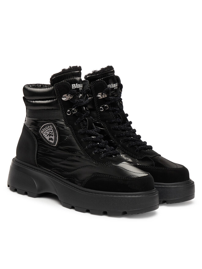 Blauer Schnürstiefeletten Blauer F5BLANCA03/NYP Schwarz