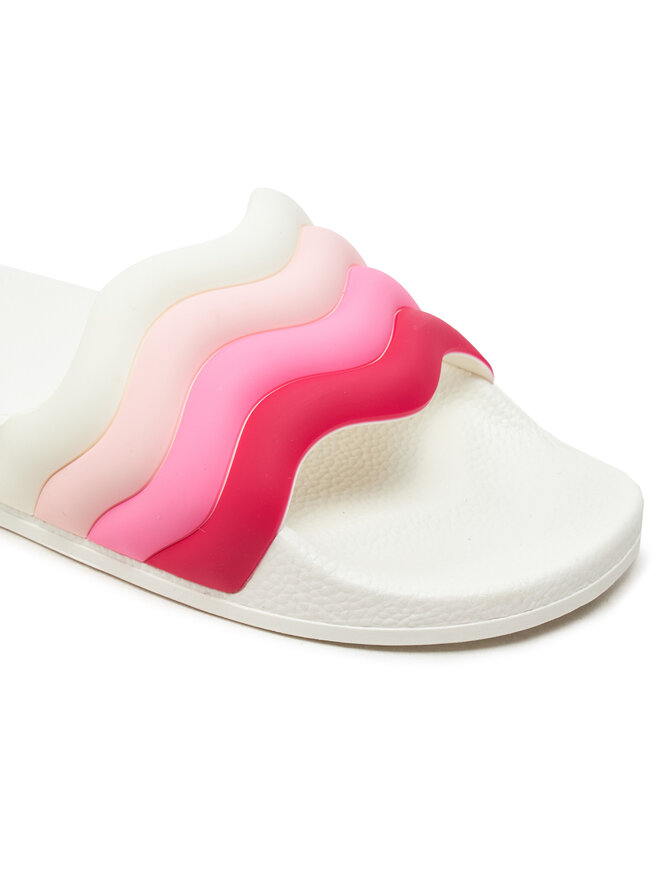 Pantoletten Superga Slides Curly Padded Strip 1908 S61277W WeiB eschuhe