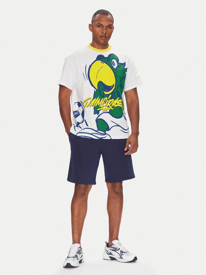 Puma Puma Marškinėliai CWC Hoops x Palmeiras 631705 Balta Regular Fit