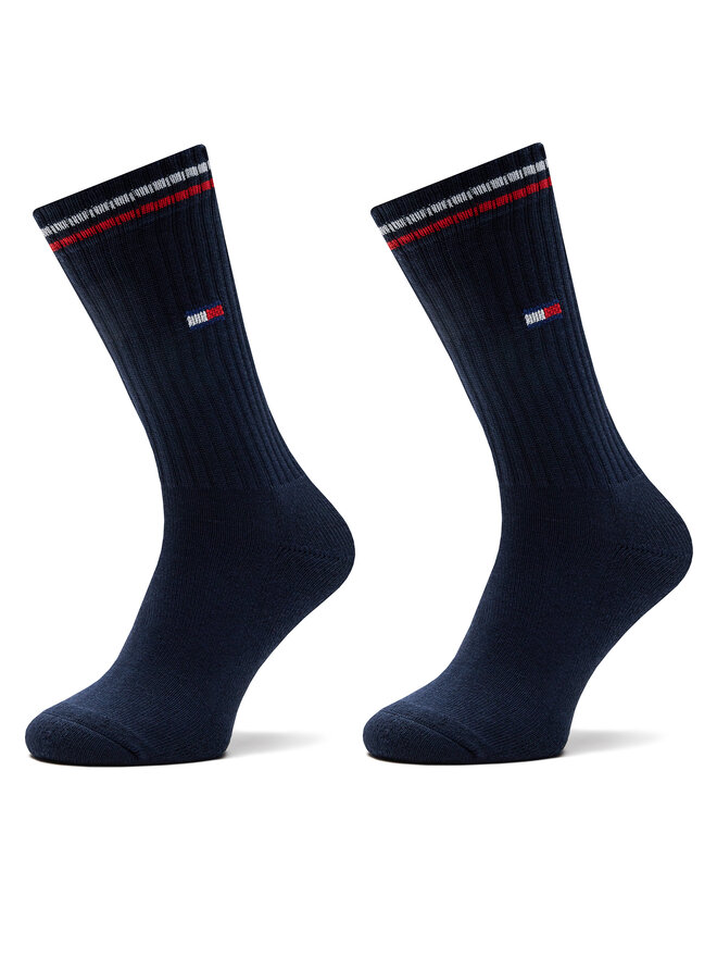 Tommy Hilfiger Moteriškų ilgų kojinių komplektas (2 poros) Tommy Hilfiger 701228176 Tamsiai mėlyna