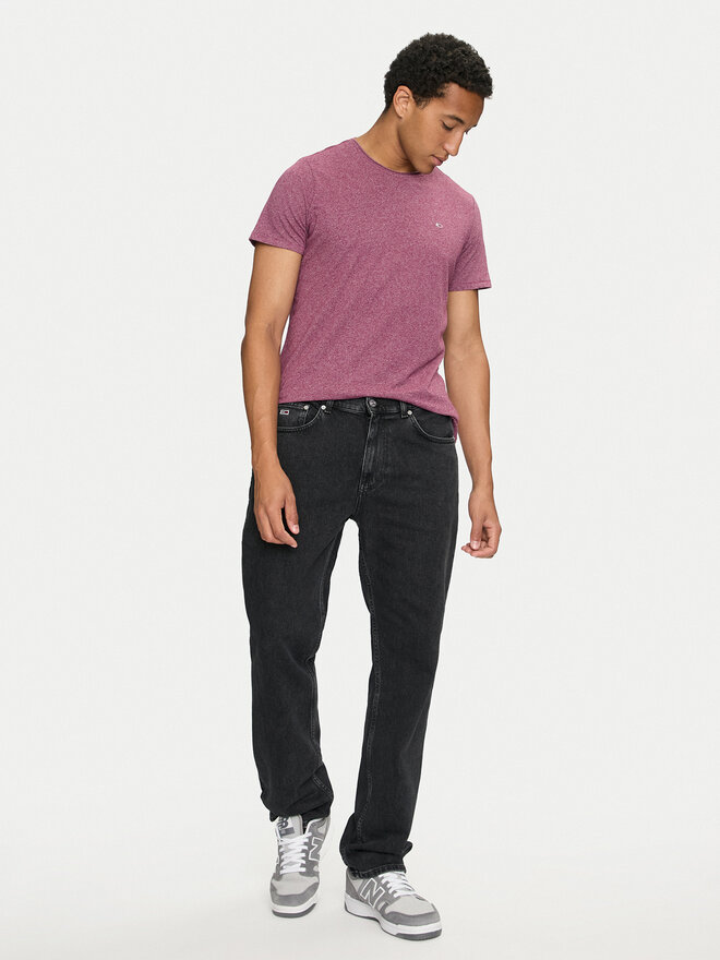Tommy Jeans Tommy Jeans Marškinėliai Jaspe DM0DM09586 Violetinė Slim Fit