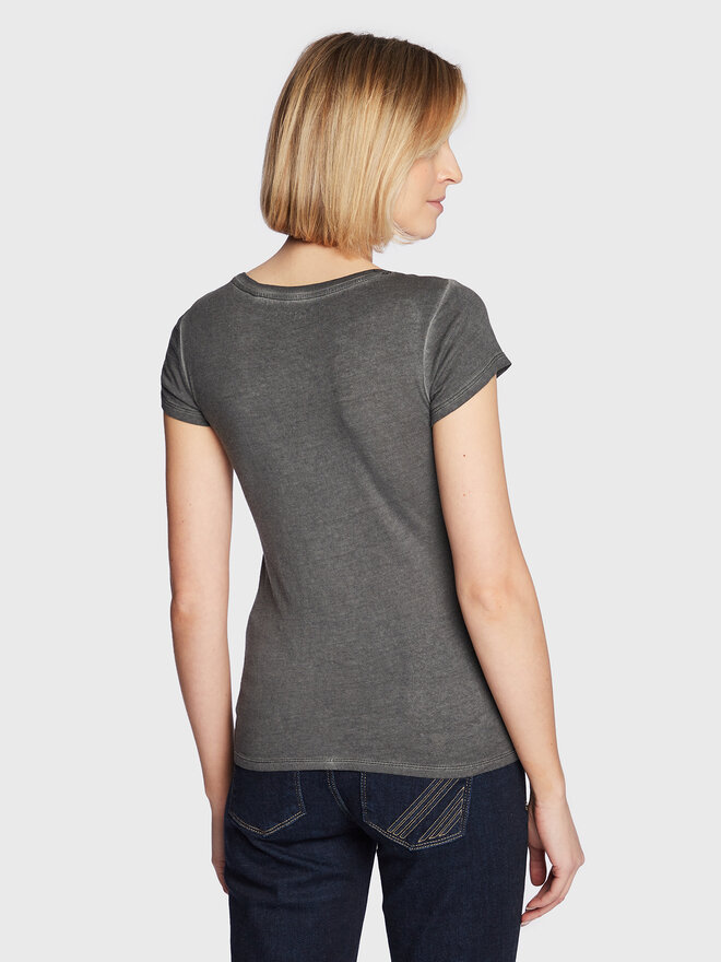 Guess Guess Camiseta Script Logo W2GI52 K9SN1 Gris Regular Fit